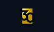 Unique Modern Gold Box Number 30 Logo