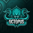 Octopus mascot logo esport templates