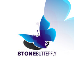 Wall Mural - Beauty butterfly logo design