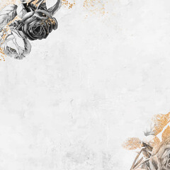 Wall Mural - blank floral shimmering wallpaper vector