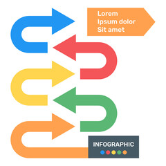 Canvas Print - 
Labels infographic icon in flat editable design
