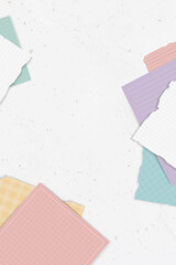 Sticker - Colorful ripped note collection vector