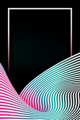 Wall Mural - rectangle frame on an abstract background vector