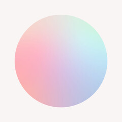 colorful round gradient element vector