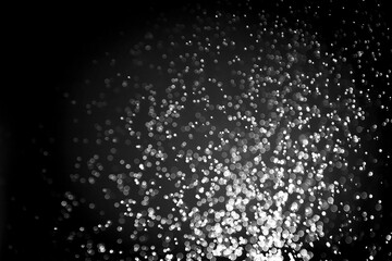 Beautiful abstract black bokeh