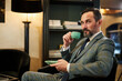 © Svitlana - Handsome gentleman posing for camera with a cup of tea