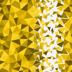 Canvas Print - abstract multicolor golden background. vector polygonal design