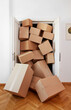 © goir - Entrance full with cardboard boxes