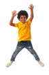 © goir - Afro-american kid jumping of happiness