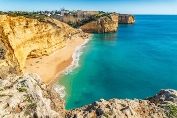 Wall Mural - Beautiful Vale de Centeanes Beach, landscapes of Algarve, Portugal