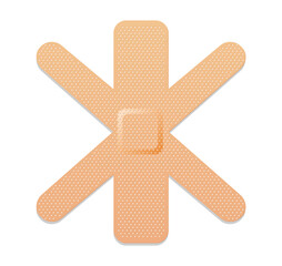 medical plaster. adhesive bandage or sticking plaster. medical band aids protection patch for first 