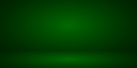 Wall Mural - Empty green studio wall gradient vector form blend use as background for present content advertising product or text backdrop designs