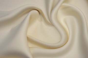 Wall Mural - Silk fabric or organza is light beige color. Tissue background concept