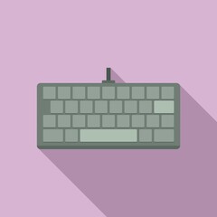 Poster - Computer keyboard icon. Flat illustration of computer keyboard vector icon for web design