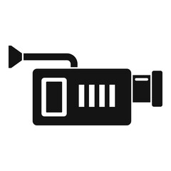 Poster - Tv video camera icon. Simple illustration of tv video camera vector icon for web design isolated on white background