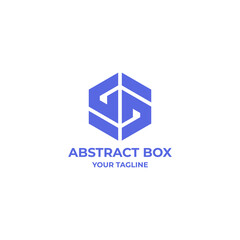 Simple and minimalist abstract box logo
