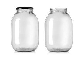 Wall Mural - glass jars isolated