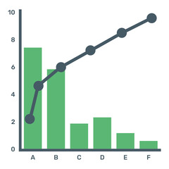 Poster - 
A trendy vector denoting principle chart
