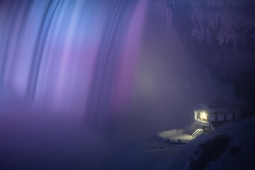 Wall Mural - Beautiful Niagara waterfalls at Night