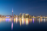 Fototapeta Londyn - Toronto city skyline at night, Ontario, Canada