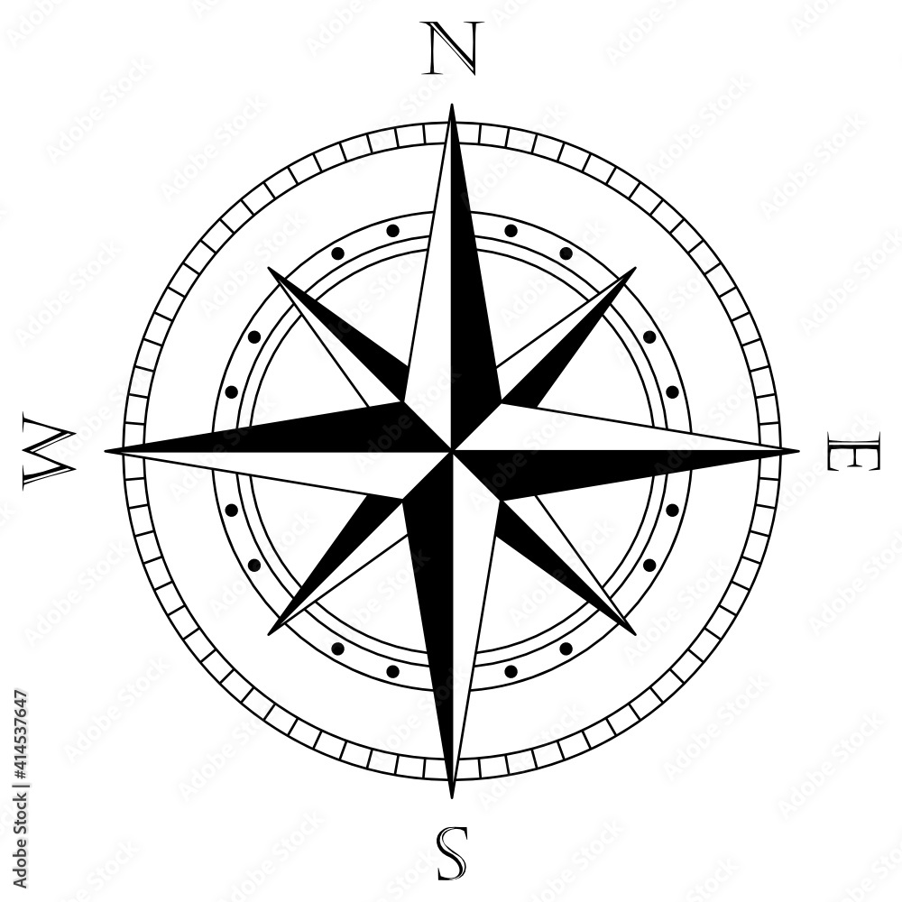 Nautical compass, Compass svg, Rose of winds, Navigation