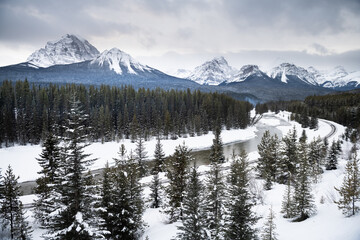 Wall Mural - Beautiful landscape in Banff national park, Alberta, Canada