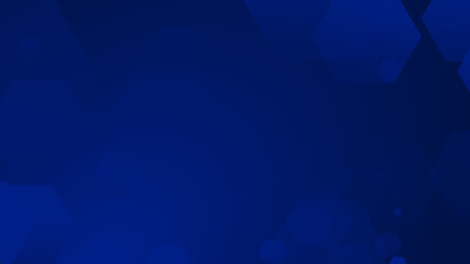 Wall Mural - abstract hexagon geometric blue pattern technology medical and science dark background.