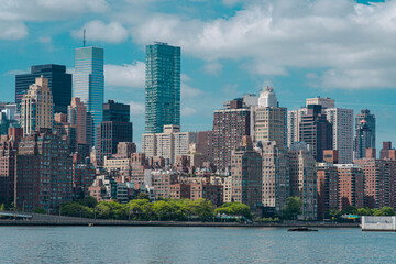  Manhattan NYC skyline with a perfect light