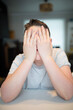 © Gemütlichkeit - worried boy holding his face