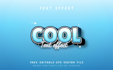 Poster - Cool text, blue gradient style text effect