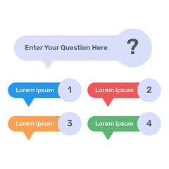 Canvas Print - 
Download this premium vector of multiple choice question
