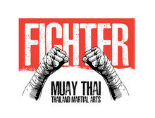Illustration Of Muay Thai Martial Arts 