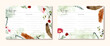 © wulano - recipe card with rustic floral and feather watercolor