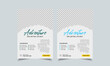 travel flyer design template, tour flyer, tourism color a4 print ready flyer