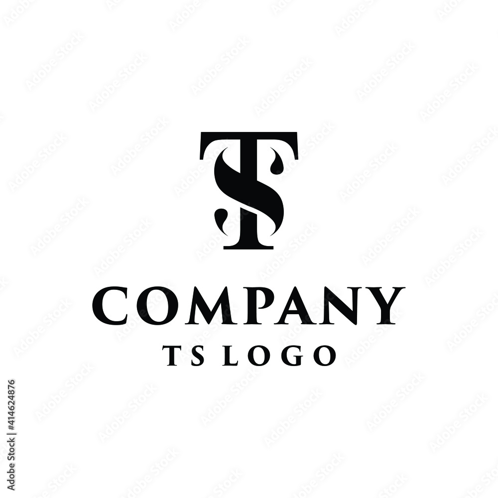 letter TS logo vector simple combinations monogram concepts Stock ...