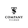 letter TS logo vector simple combinations monogram concepts