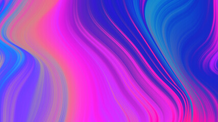 Wall Mural - Abstract pink blue gradient wave  background. Neon light curved lines and geometric shape with colorful graphic design.