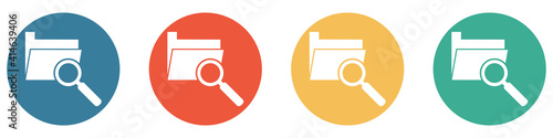 Bunter Banner mit 4 Buttons: Dateien, Daten und Dokumente im Ordner suchen © kebox