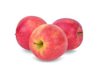 Wall Mural - pink lady apples isolated on white background