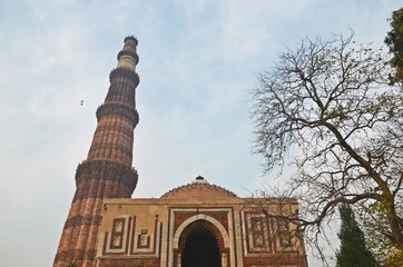 Qutub Minar, UNESCO World Heritage site in New Delhi,india