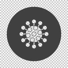 Sticker - Coronavirus Molecule Icon