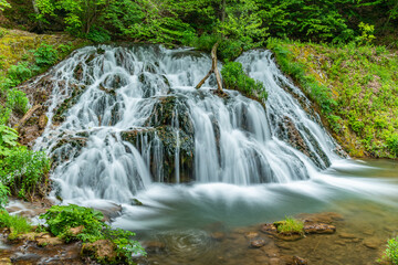 Wall Mural - Dokuzak waterfall in Strandzha mountains in Bulgaria