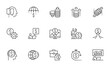 © kuroksta - Finance Management, Investment Growth, Wealth Management, Trade Strategy. Set of Vector Line Icons. Editable Stroke. 64x64 Pixel Perfect.