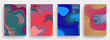 © mechkalo - Artistic design of covers. Creative colors background. Fashionable futuristic design