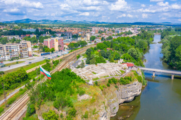 Wall Mural - Archaeological complex Citadel in Bulgarian town Mezdra