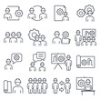© keenan - Set of Engineering People icon. People Teamwork Engineering pack symbol template for graphic and web design collection logo vector illustration