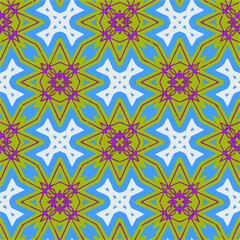 Seamless pattern with multicolored shapes.