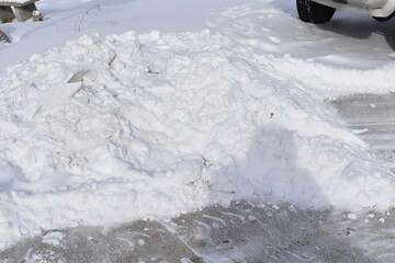 Canvas Print - Pile of Snow