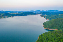 Aerial View Of Kardzhali Dam In Bulgaria