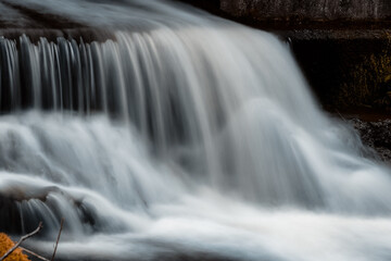 waterfall on the rocks